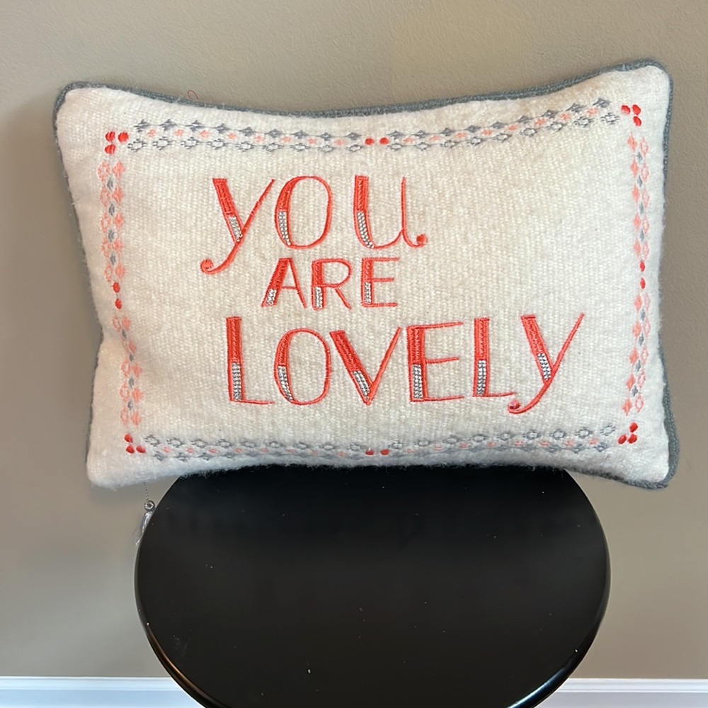 Urban Outfitters You Are Lovely Decorative Accent Pillow - Picture 1 of 11
